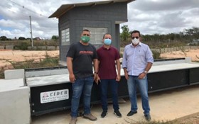 Conagreste e IMA visitam obras de estação de transbordo de resíduos sólidos em Girau do Ponciano