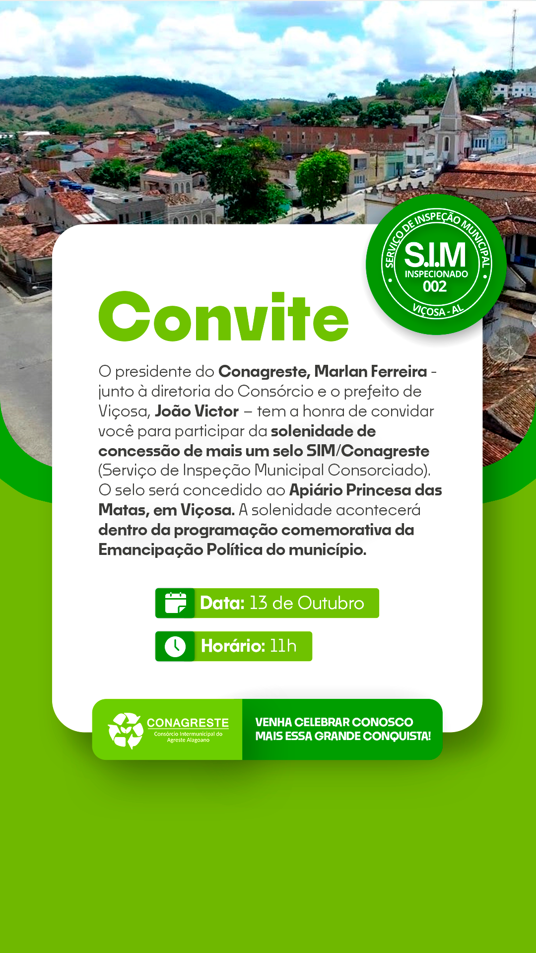 Consórcio entrega selo SIM/Conagreste a Apiário de Viçosa nesta sexta (13)