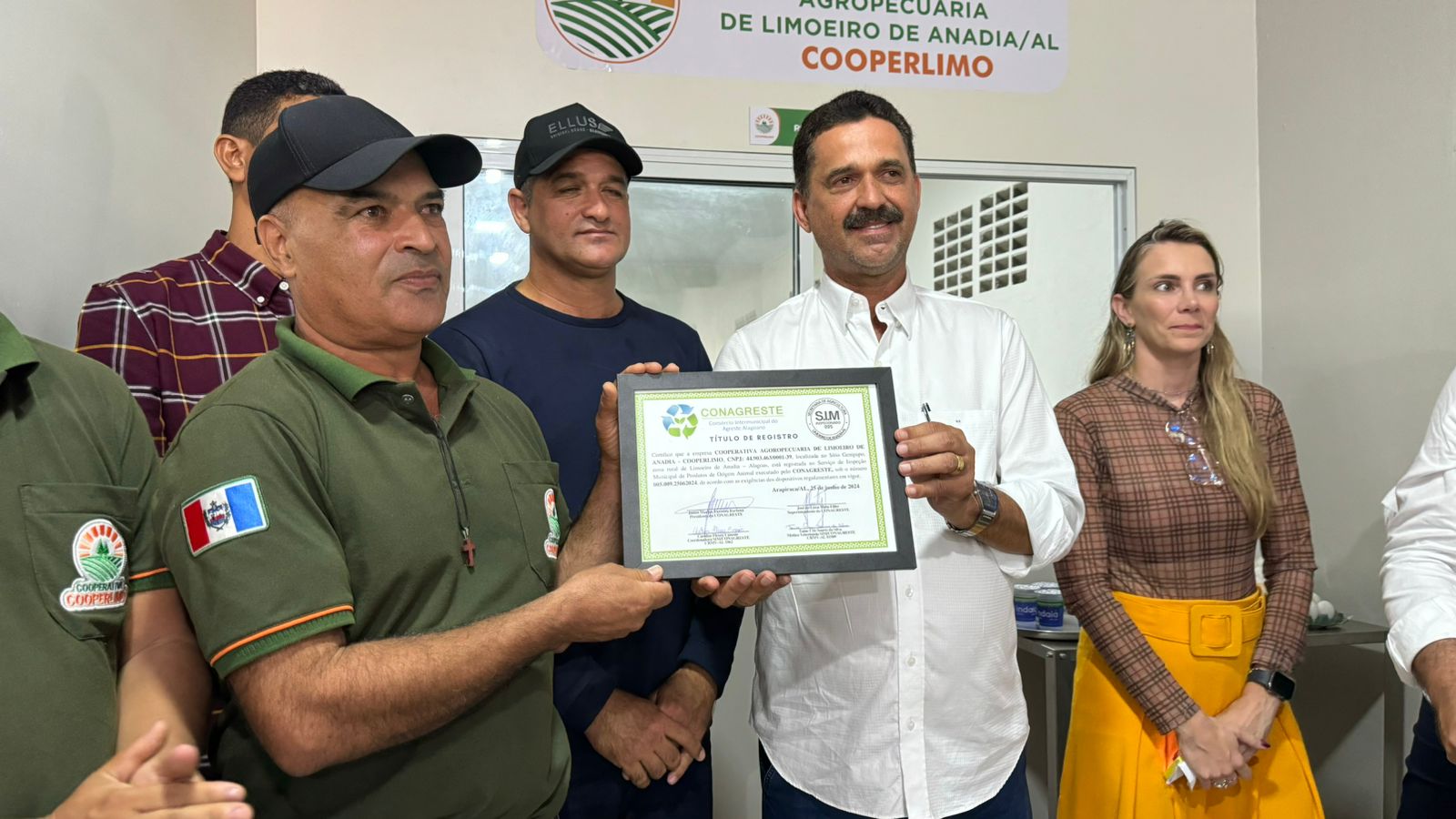 Cooperativa Agropecuária de Limoeiro de Anadia recebe certificação do SIM/Conagreste